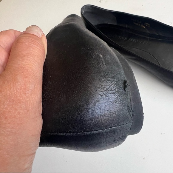 Alexander McQueen black flats size 10.5 - Picture 2 of 7